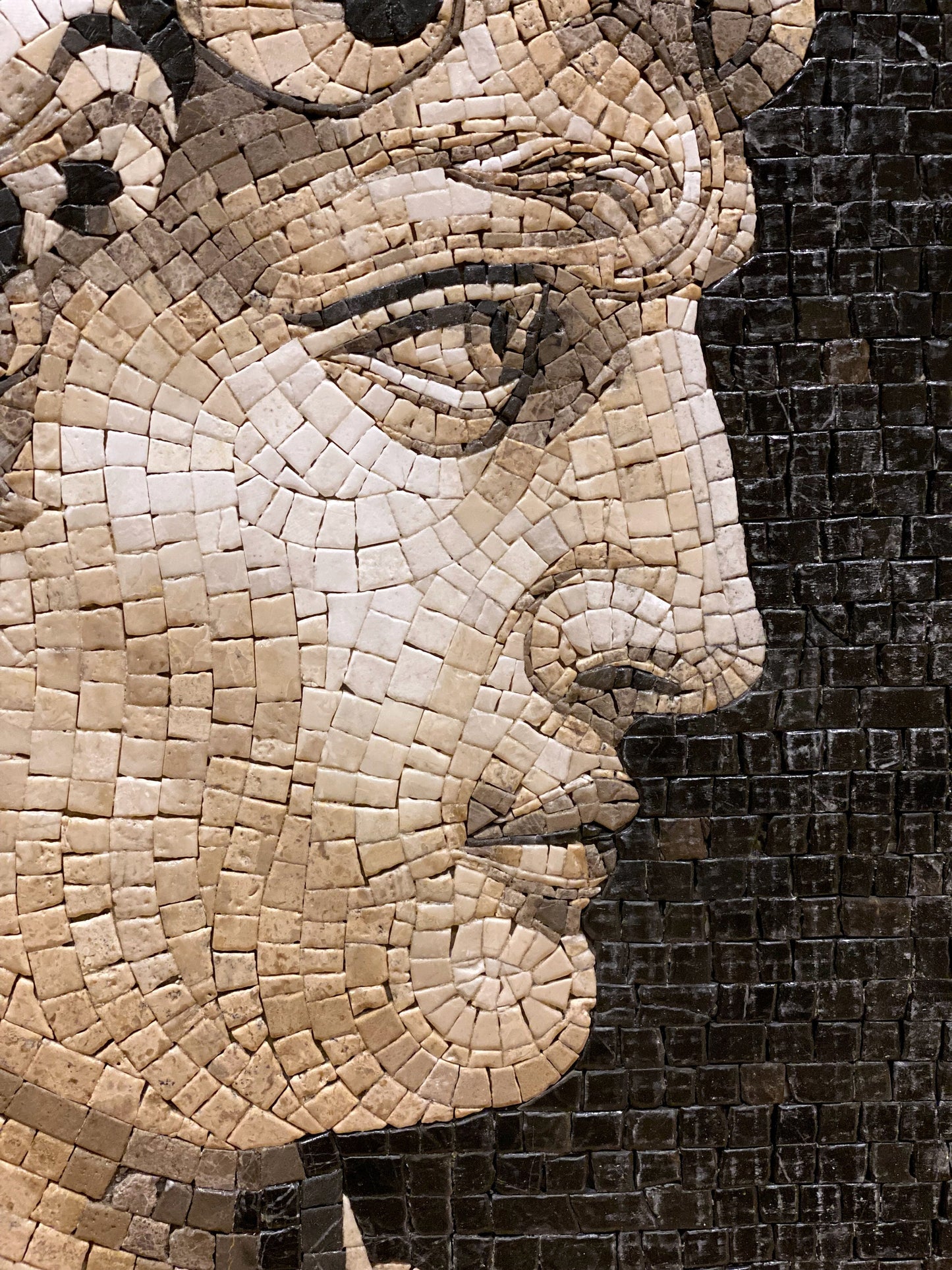 David of Michelangelo Mosaic Tile Art: Handmade Marble Reproduction