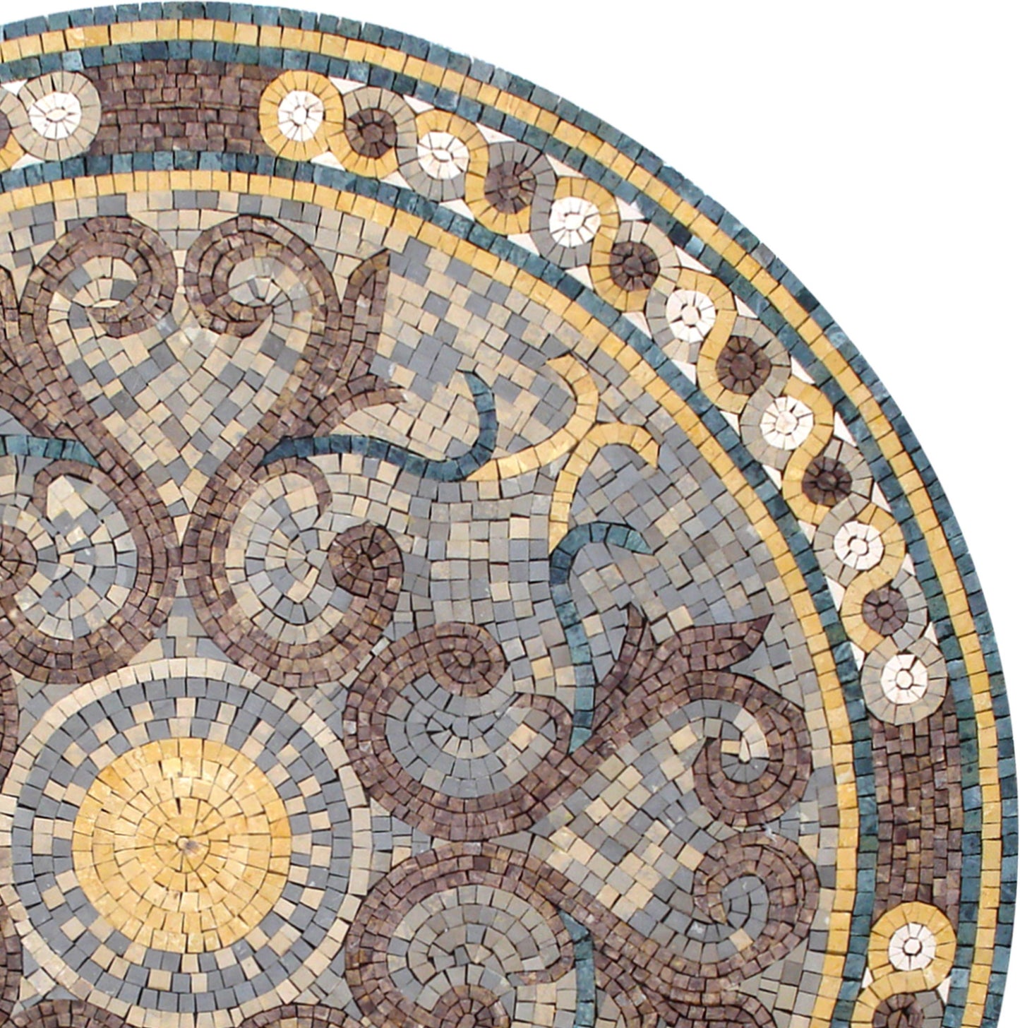 MD018 Handmade Medallion Marble Mosaic Art