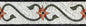 4″ Peach‑Pink Flower Vine Border – Handmade Marble Tile Trim, Charming Backsplash Accent, Customization Available