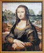 Handmade Mona Lisa Mosaic Mural: Da Vinci Art Reproduction