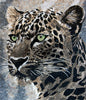 Handmade Cheetah Marble Mosaic Wall Art: Wild Cat Mural Decor