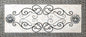 Handmade Marble Mosaic Rug: Black & White Floral Medallion (74” x 32")