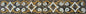 Floral Mosaic Border: Geometric Marble Tile Art (40x6")
