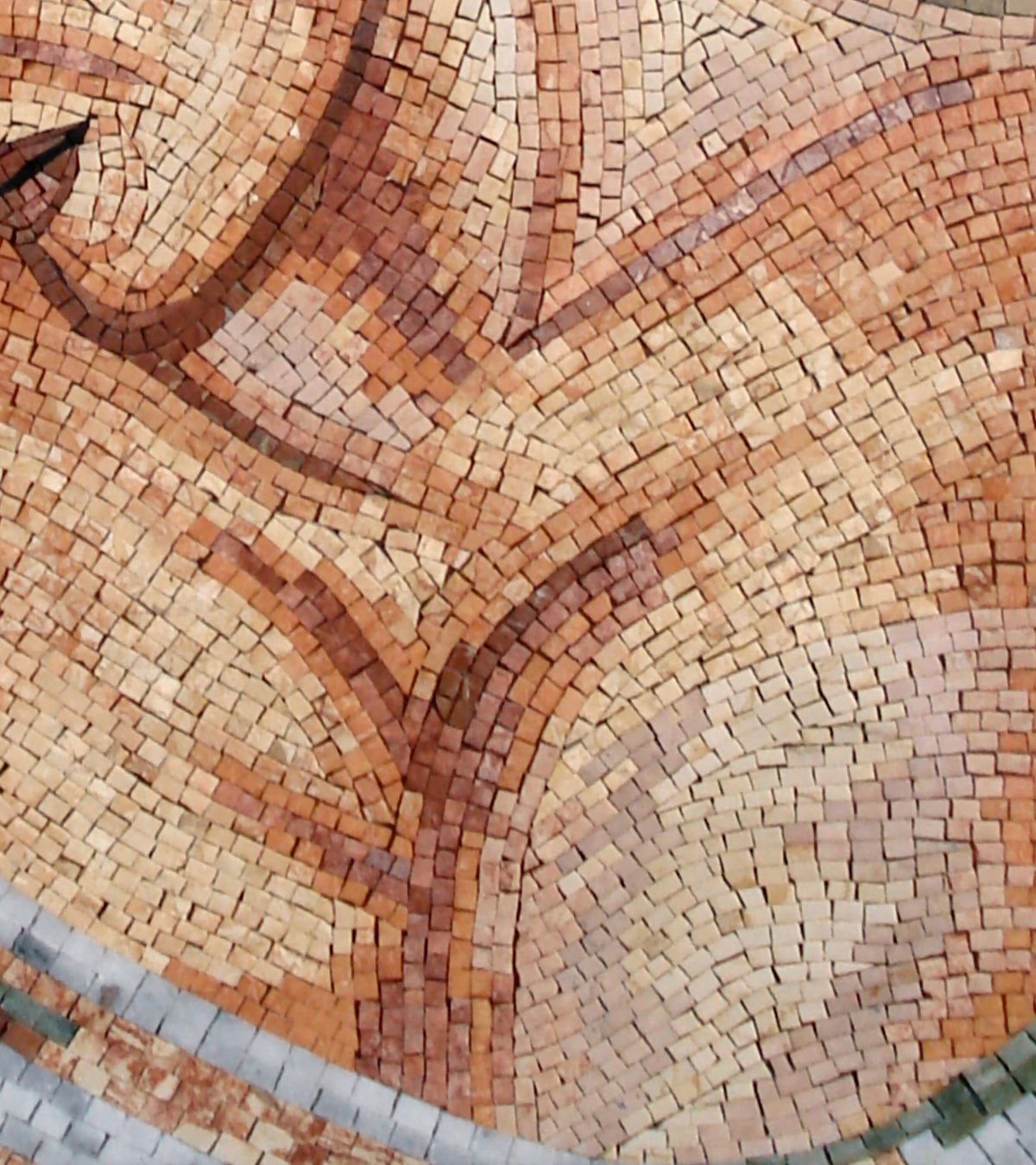 Handmade Marble Mosaic Tile: Elegant Woman Portrait Mural