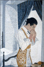 Matador Mosaic Tile Art: Handmade Marble Wall Decor (56” x 40")