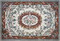 Handmade Floral Marble Mosaic Rug: Dining Room Floor Carpet (92” x 60”)