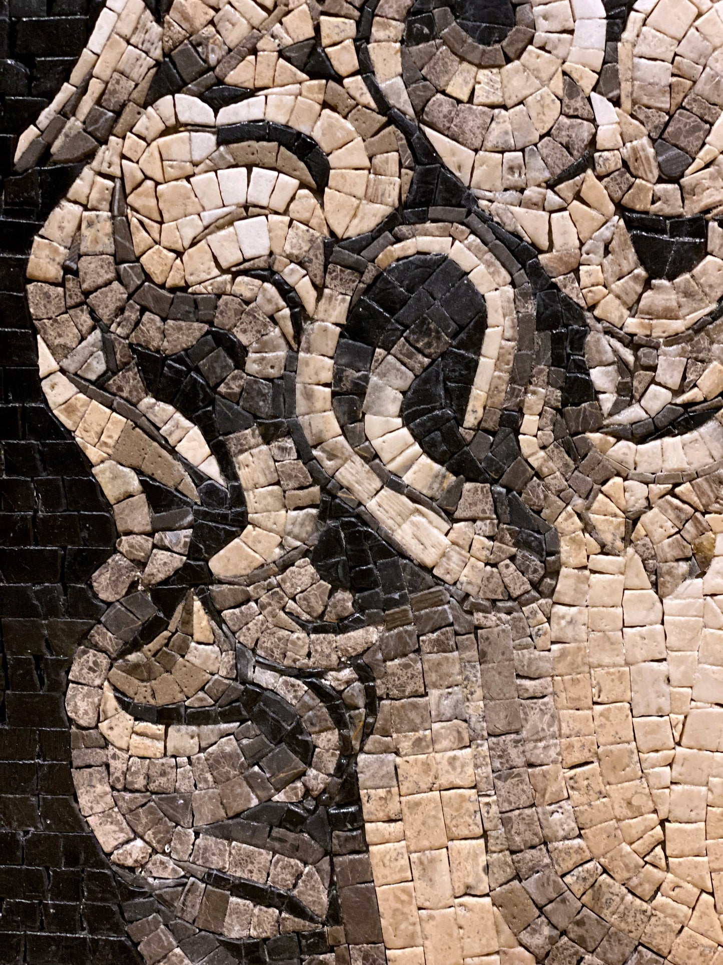 David of Michelangelo Mosaic Tile Art: Handmade Marble Reproduction