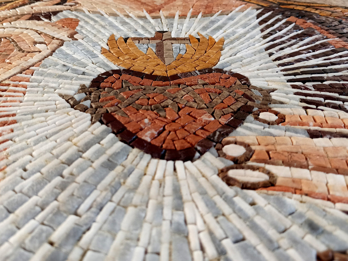 Handmade Jesus Mosaic Tile Art: Christian Home Decor (36” x 28”)