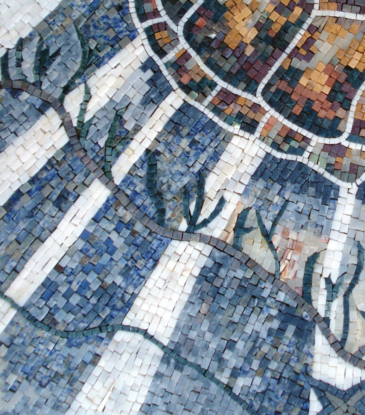 Sea Turtle Mosaic Tile Art: Handmade Marble Wall Decor (24x20)
