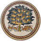 Tree of Life Mosaic Art Tile: Hisham's Palace Reproduction