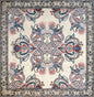 Handmade Marble Mosaic Rug: Square Stone Art, Home Decor (78” x 80")