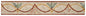 Floral Vine Marble Mosaic Tile Border: Red & Yellow Tropical Accent