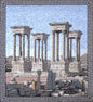 LS011 Palmyra, Tetrapylon Theater Marble Mosaic Art Reproduction