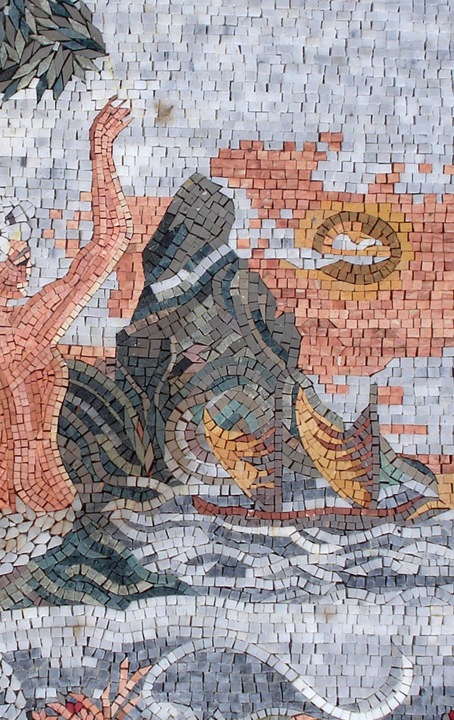 Handmade Mermaid Mosaic Art Tile: Seashore Wall Decor