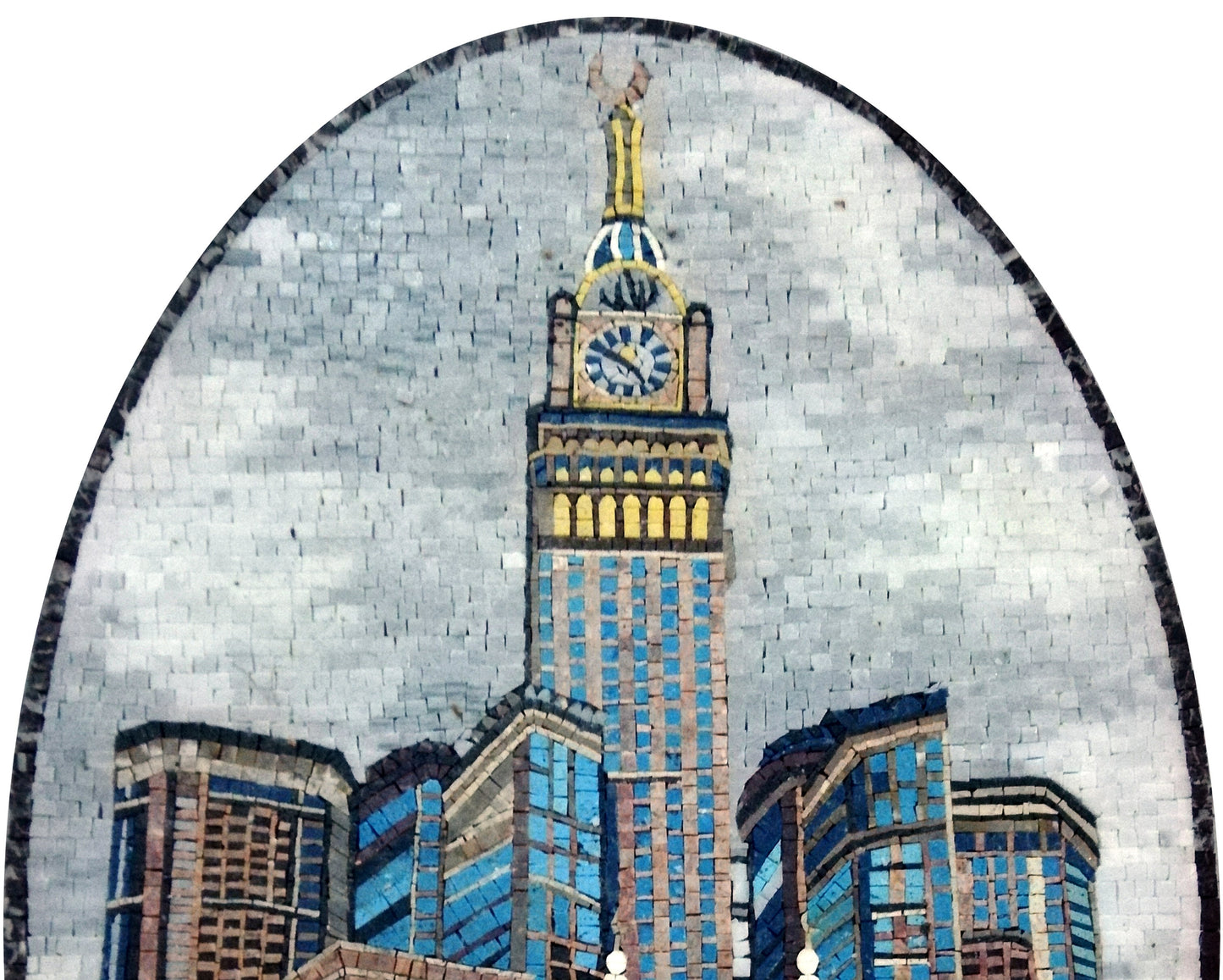 Handmade Kaba Mosaic Tile Art: Islamic Wall Decor (36” x 24”)