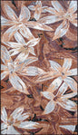 Handmade Marble Mosaic Lilies Wall Art: Floral Home Decor