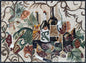 MOSAIC KITCHEN BACKSPLASH -Italian Wine Trio Mosaic Wall Art