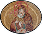Handmade Jesus and Virgin Mary Mosaic Art: Religious Tile Mural (36” x 30”)