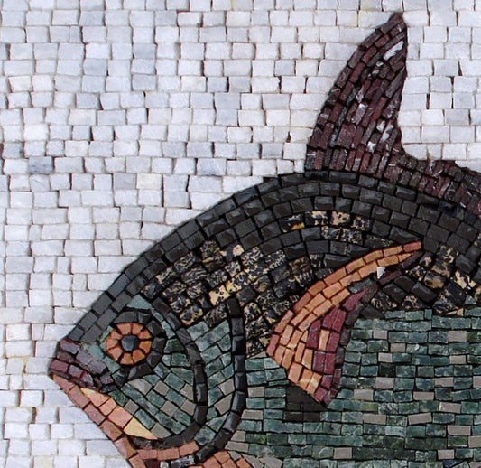 FISH ART TILES| Mosaic Tiles For New Home Kitchen And House Warming | Fish Artwork Backsplash For Kitchen Wall Decor