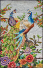 Handmade Peacock Mosaic Tile Art: Floral Tree Wall Decor