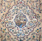 Handmade Marble Mosaic Rug: Animal Art, Floral Home Decor (80x80")