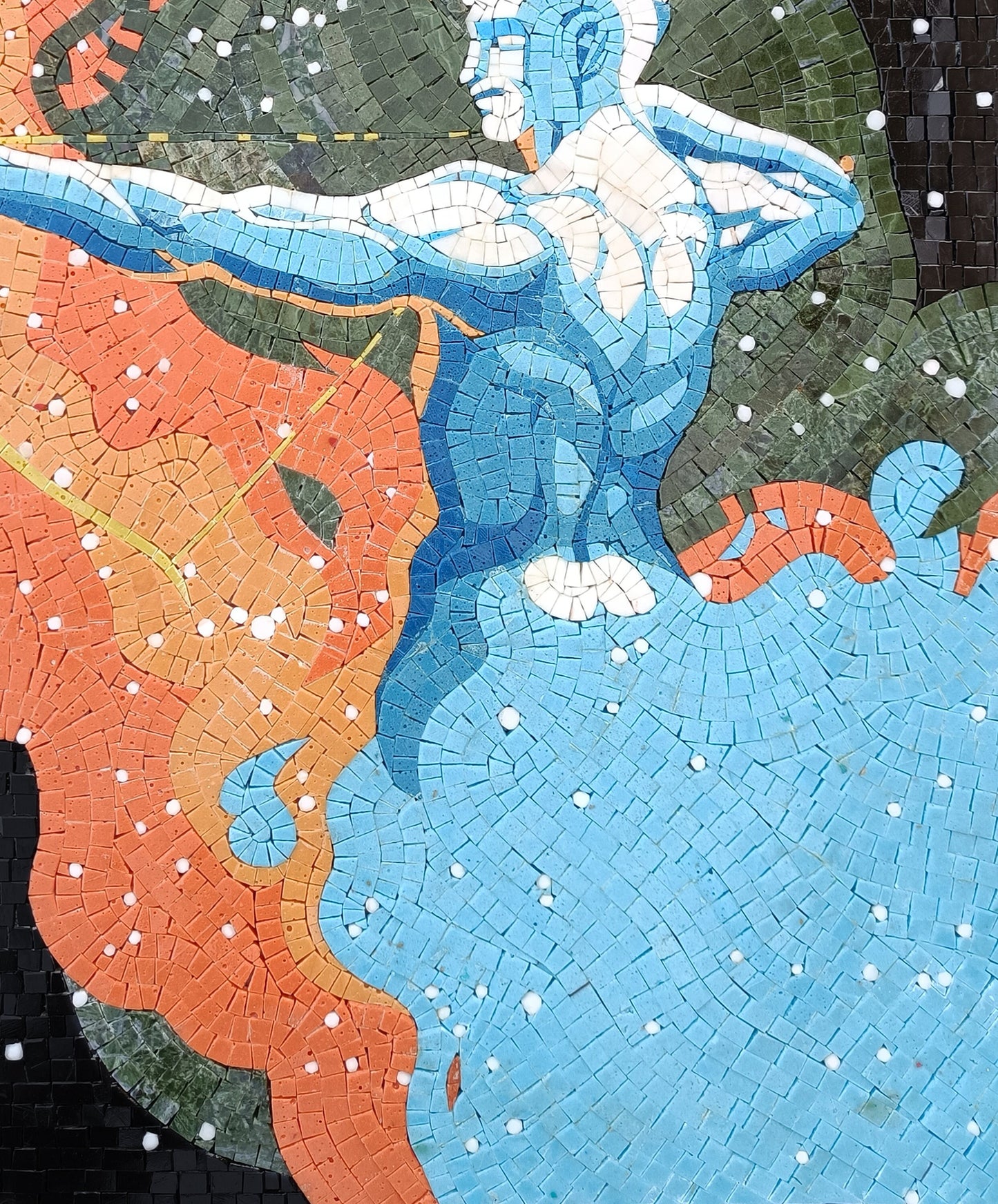 Sagittarius Mosaic Tile Art: Handmade Zodiac Wall Decor