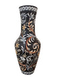 Handmade Marble Mosaic Vase: Floral Design Planter