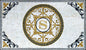 Handmade Marble Medallion Rug: Natural Stone Mosaic Art (52” x 30”)