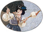 Handmade Marble Mosaic Tile: Architect Woman Art, Backsplash Wall Decor (52” x 32”)