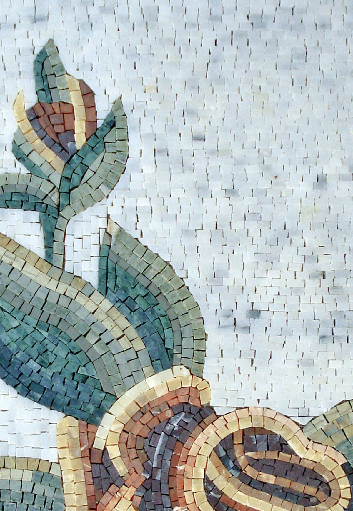 FL176 Flower Mural Marble Mosaic Art