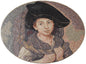 Handmade Marble Mosaic Tile: "Dreamer" Portrait Art