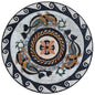 Oceanic Harmony - 24" Handmade Dolphins Pattern Mosaic Medallion Art Tile Décor - Customization available