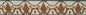 Floral Art Mosaic Border Tiles: 8" Geometrical Design
