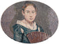 Pietro Longhi Mosaic Tile: Italian Woman Portrait, Handmade Marble Art