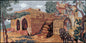 Handmade Roman Mosaic Tile Art: Old City Wall Decor