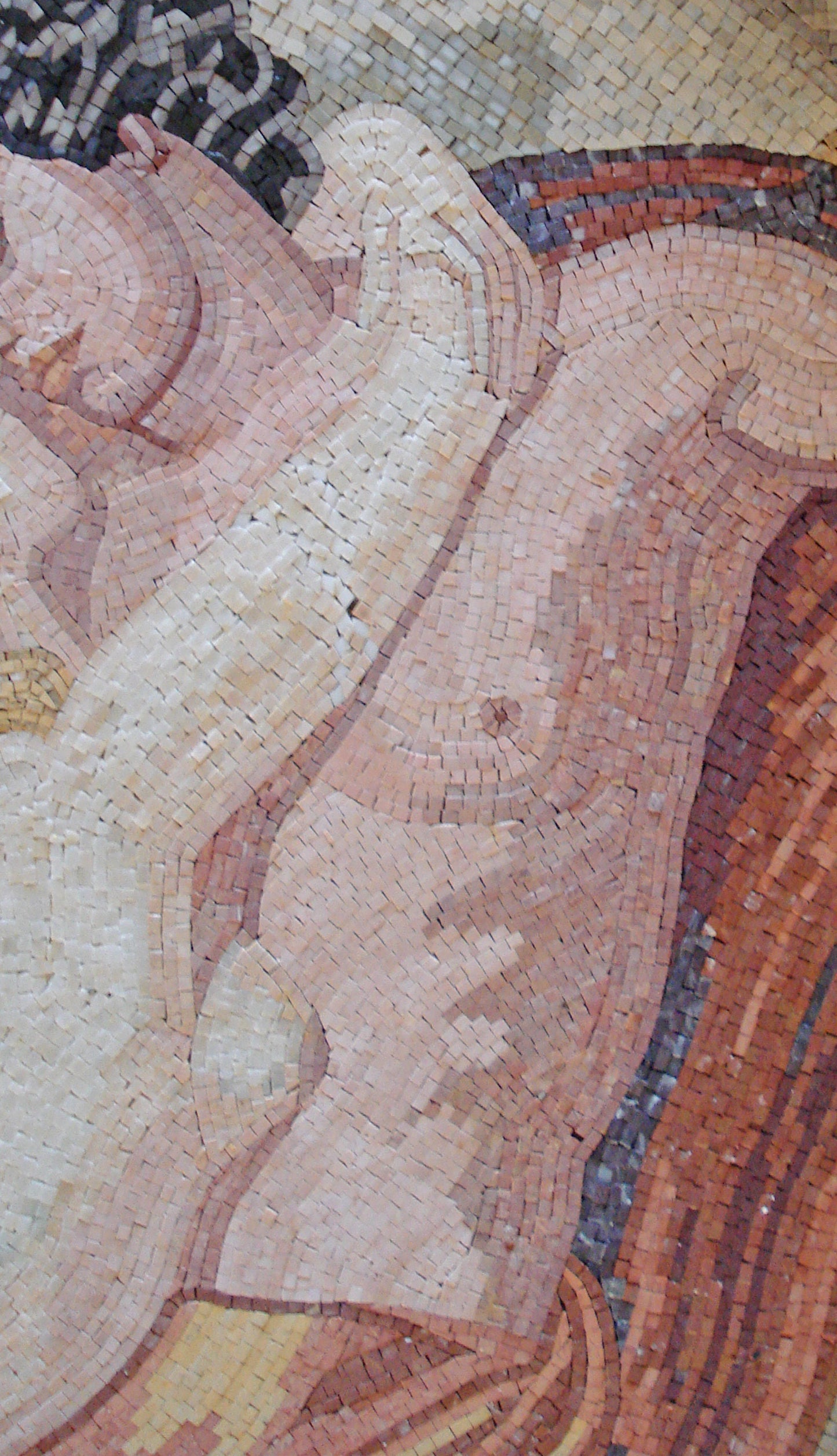 Frederic Leighton Art: Handmade Mermaid & Fisherman Marble Mosaic Tile