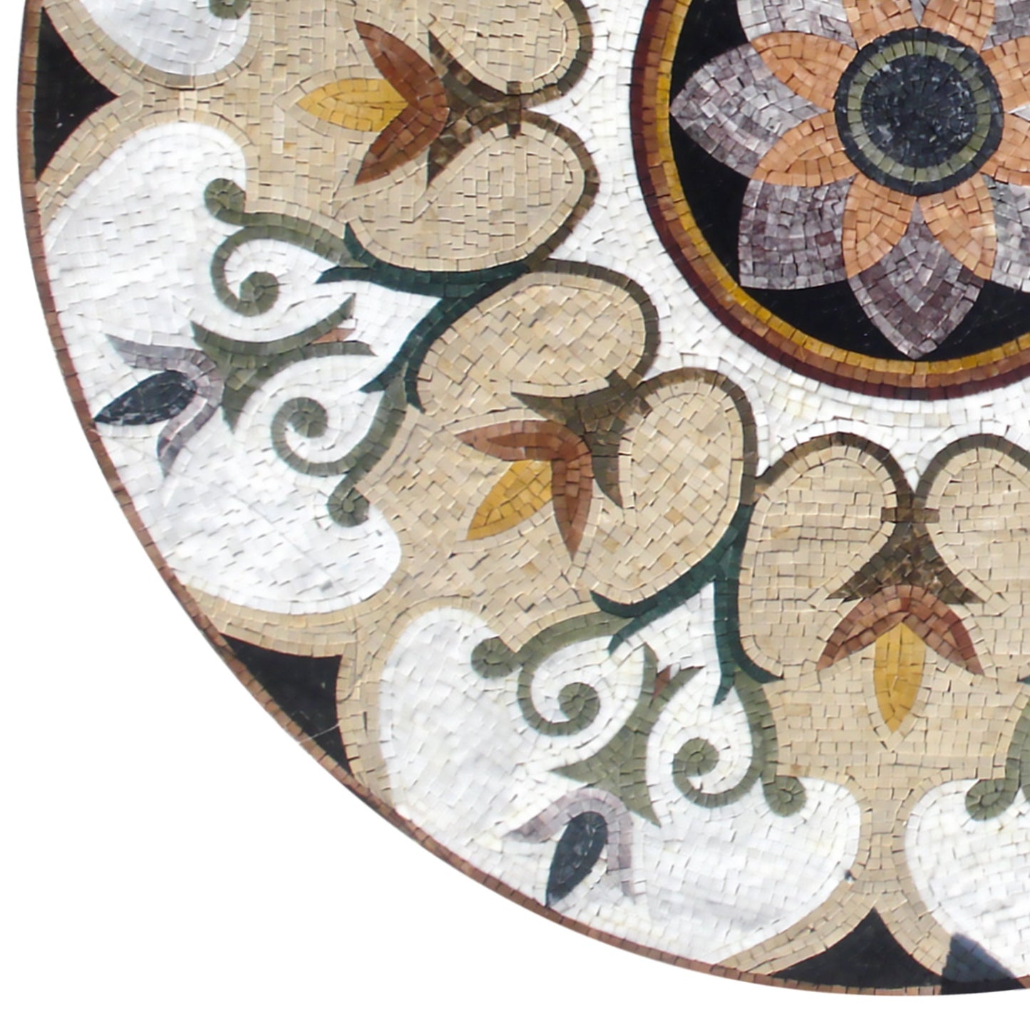 Artisan Elegance - Handmade Pattern Mosaic Medallion - Natural Marble Tile Décor - Customization available