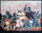 Handmade Marble Mosaic Wall Art: Fruit Medallion Tile Decor