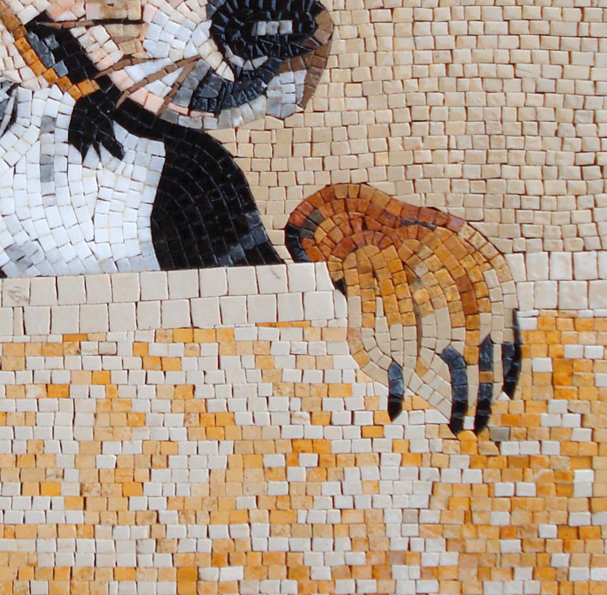 Handmade Labrador Dog Mosaic Tile Art: Pet Portrait (24x24")