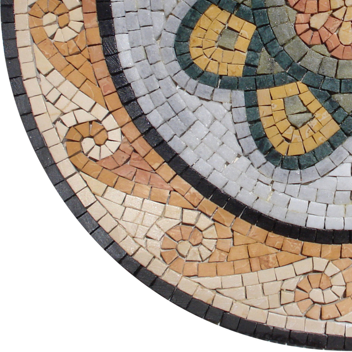 Elegant Harmony -20" Handmade Pattern Marble Mosaic Medallion Tile Design Art Décor - Customization available