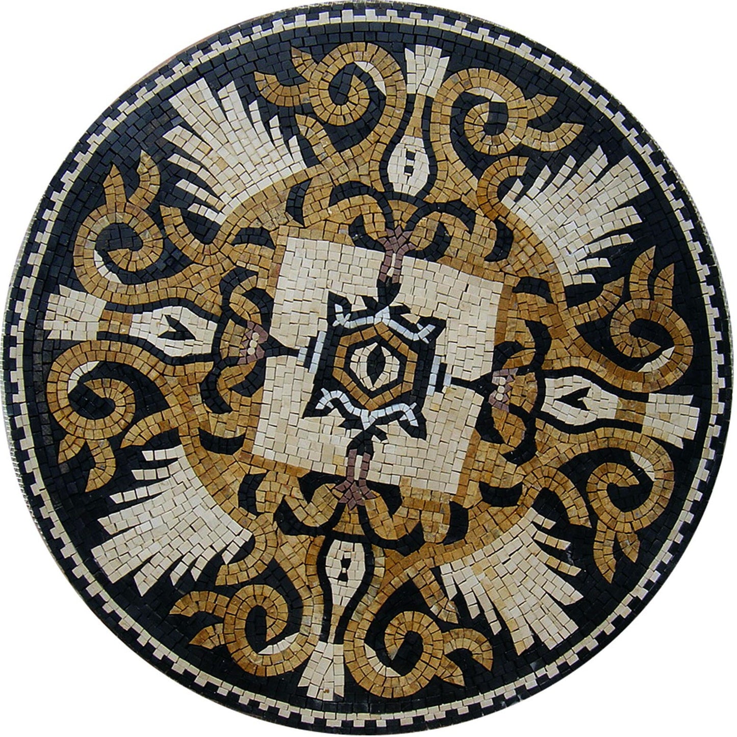 32  Handmade Marble Mosaic Medallion Art Tile Décor
