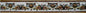 Botanical Marble Mosaic Border: 6" x 40" Floral Wall Tile