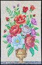 40″×26″ Multicolor Flower Vase Mosaic – Handmade Marble Wall Art, Colorful Botanical Accent, Customization available