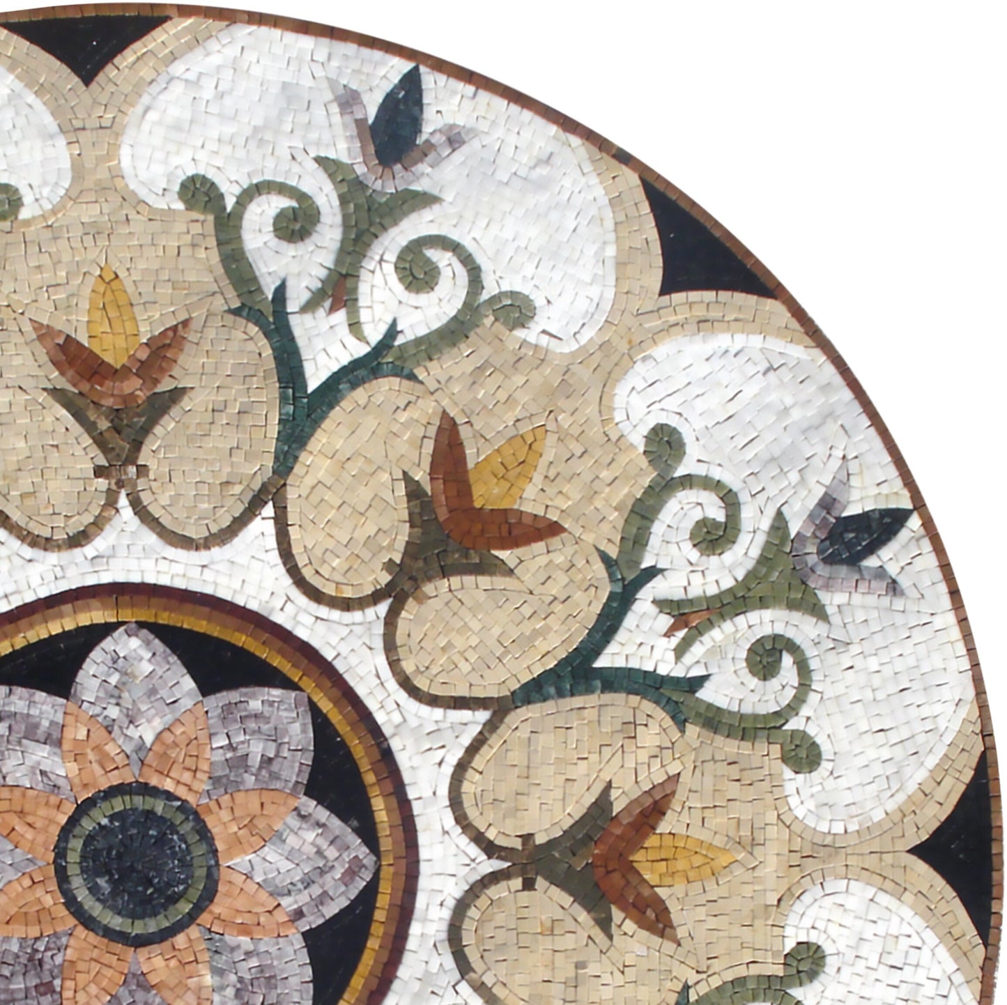 Artisan Elegance - Handmade Pattern Mosaic Medallion - Natural Marble Tile Décor - Customization available