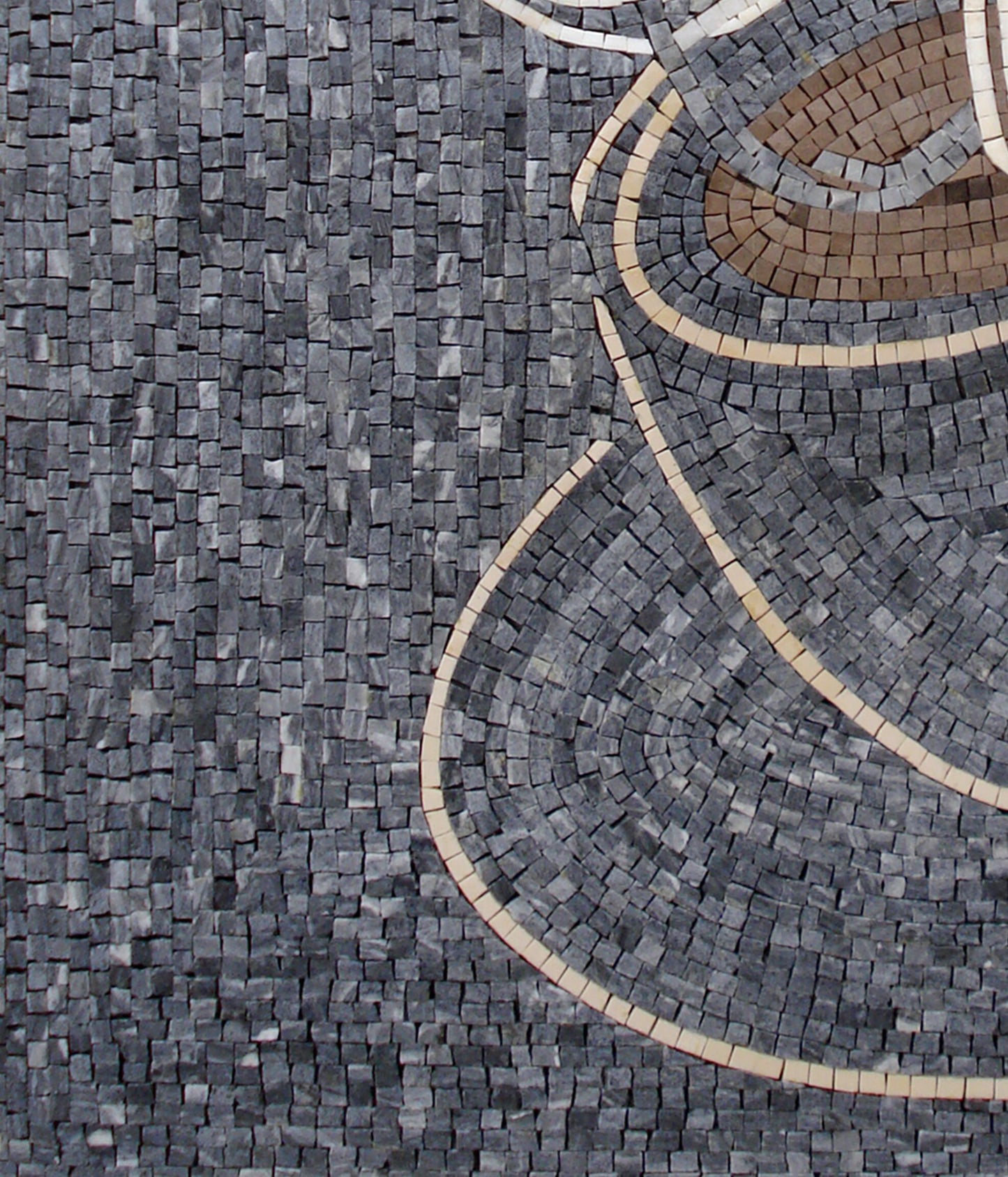 Handmade Coffee Mosaic Tile Art: Marble Wall Hanging (32” x 22”)