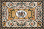 Handmade Marble Mosaic Rug: Floral Stone Tile Floor Covering