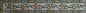 Floral Mosaic Tile Border: Botanical Leaves, Living Room Decor (40x6")