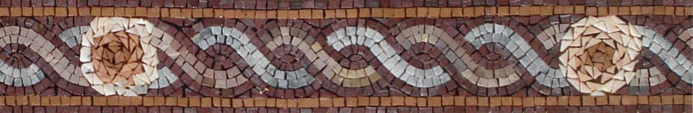 4″ Multicolor Flower & Vine Border – Handmade Marble Tile Trim, Mini Backsplash Accent, Customization available
