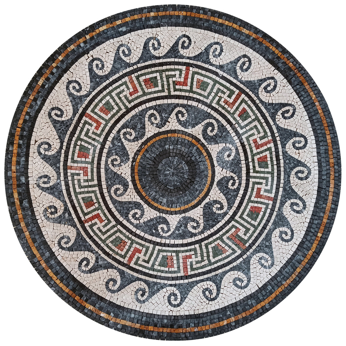 Marble Mosaic Medallion Tiles for Flooring or Walls. Customization available, Flooring