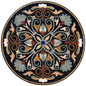 32" Boho Chic Splendor: Handmade Glam-Inspired Patterned Mosaic Medallion - Customization available